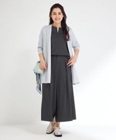 23区 L 【Lサイズ限定/洗える】ハイストレッチツイル ブラウス