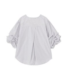 YECCA VECCA タックスリーブスキッパーブラウス