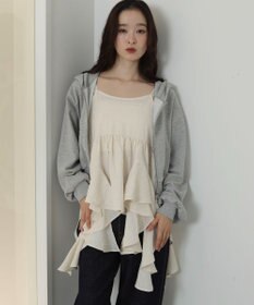 WEGO イレヘムフリルキャミワンピース