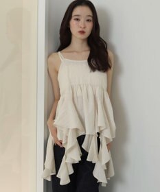 WEGO イレヘムフリルキャミワンピース