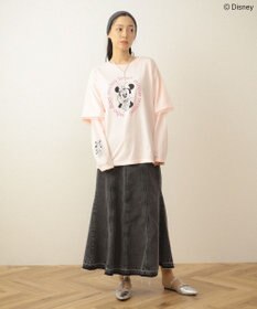 Green Parks ミッキー＆フレンズ／レイヤードプリントロングＴシャツ