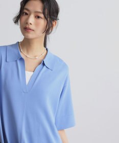 組曲 クリアストレッチスキッパーニット ワンピース