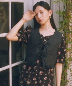 earth music&ecology スウェード調フリンジベスト