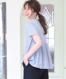 ANY SIS S 【WEB・一部店舗限定】サテンコンビ プルオーバー