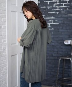 ANY L 【洗濯機可】バックプリーツシャツ