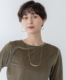 23区 バートップ スネークチェーン ネックレス ゴールド系