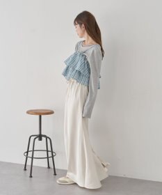 earth music&ecology 【予約】アソートチェックティアードビスチェ