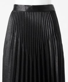 23区 【エステータ】シャイニーサテン プリーツスカート