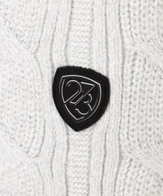 23区GOLF 【WOMEN】ラメケーブルジップアップカーディガン　防風裏地付き