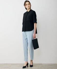 ICB L 【先行予約・WEB限定カラーあり】 FluidBackSatin バンドカラーシャツ