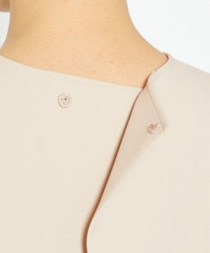 uncrave 【撥水・洗濯機洗い可】プルーフダブルクロス バックオープンブラウス（uncrave WHITE）