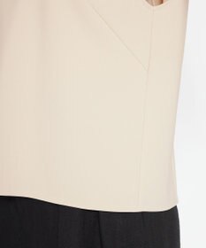 uncrave 【撥水・洗濯機洗い可】プルーフダブルクロス バックオープンブラウス（uncrave WHITE）