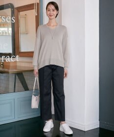 自由区 【XSサイズ~/接触冷感・吸湿・速乾】COOLMAX ワイドパンツ