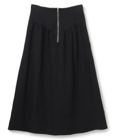 BEIGE， BERNARD / リネン混 ゴールドジップ ハイウエススカート