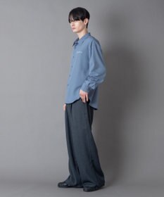 WEGO ワンポイントルーズシャツ（LS）