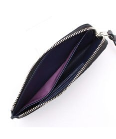 A.D.M.J. 【牛革】モーツァルト/スワロフスキー・クリスタル付オーガナイザーパース(背胴ファスナーポケット）