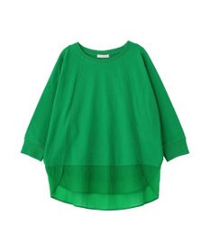 Green Parks 七分袖ドルマン裏毛シアードッキングプルオー