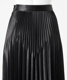 23区 【エステータ】シャイニーサテン プリーツスカート
