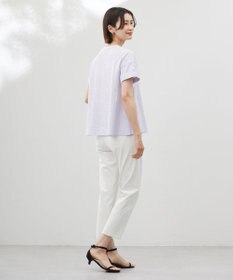 J.PRESS LADIES L 【洗える・抗菌防臭・吸水速乾】サッカージャージー フレンチスリーブ カットソー