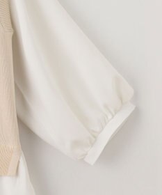 ANY 【洗濯機可】ニットレイヤードブラウス