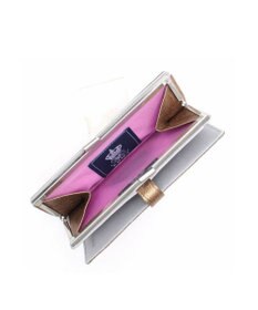 A.D.M.J. 【牛革】メタリックレザー/ガマグチ付ロングウォレット