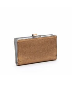 A.D.M.J. 【牛革】メタリックレザー/ガマグチ付ロングウォレット