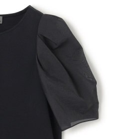 uncrave ダブルフェイスジャージー オーガンジーコンビトップス