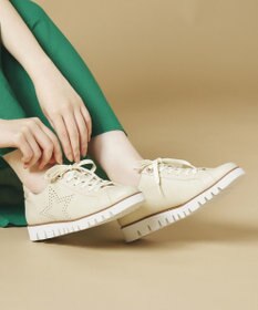 Dominic3 スターパンチングレザースニーカー