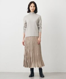 J.PRESS LADIES ライトマイクロスエード プリーツ スカート