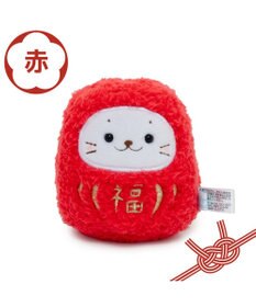 Mother garden しろたん だるまマスコット 《赤》 単品  8cm