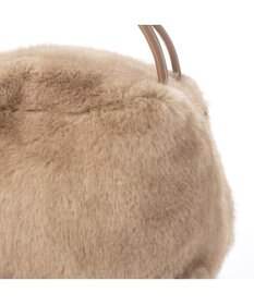 UNBILLION カシュカシュ cachecache / ミンク風エコファー2wayボックストート