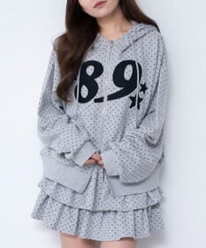 WEGO グラフィックZIPパーカー