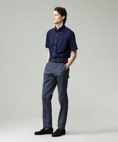 J.PRESS MEN 酷暑の清潔感もこれ一枚で【吸水速乾 / 抗菌防臭 / 防シワ】【J.PRESS OXFORD JERSEY】カノコインレイ半袖 シャツ / B.D.