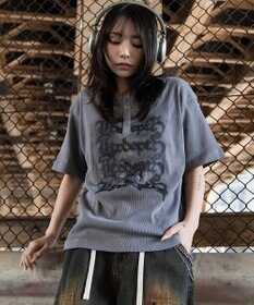 WEGO 【ユニセックス着用ITEM】グラフィックヘンリーネックT（SS）