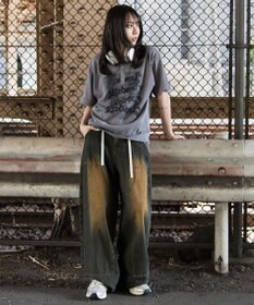 WEGO 【ユニセックス着用ITEM】グラフィックヘンリーネックT（SS）