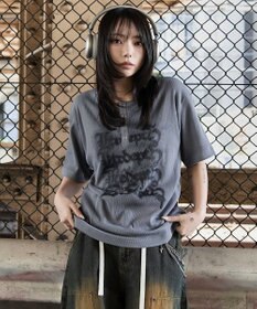 WEGO 【ユニセックス着用ITEM】グラフィックヘンリーネックT（SS）