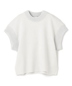 BEIGE， 【洗える・Oggi 11月号掲載】LAURA / ドライタッチ異素材リブニット