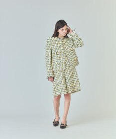 GRACE CONTINENTAL チュールヤーンツイードパンツ