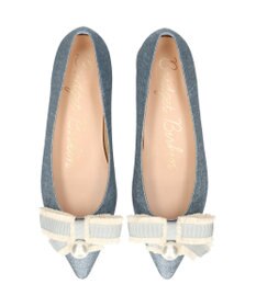 Bridget Birkin 【Bridget Birkin】パールリボンポインテッドパンプス