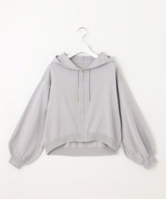 Feroux 【UVカット・接触冷感】パフスリーブニット パーカー