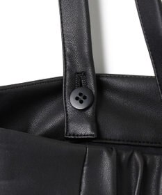 ICB フェイクレザー ナロースカート（サスペンダー付き）