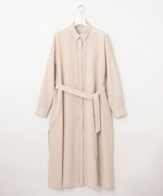 23区 【洗える】シアーマットクロス ロング シャツ