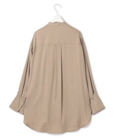 ICB 【WEB限定カラーあり・洗える】 シルキーサテン シャツブラウス