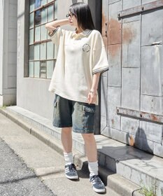 WEGO 【ユニセックス着用ITEM/MLサイズ展開】ワッフルラインポロ