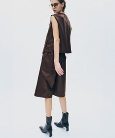 uncrave フェイクレザー ジレ