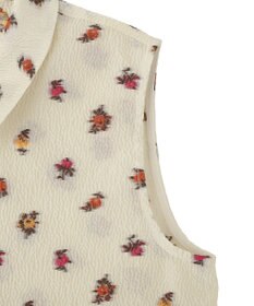 YECCA VECCA シアージャガードペプラムブラウス