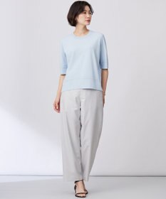 J.PRESS LADIES L 【洗える】RAYON ELITE STRETCH クルーネック ニット