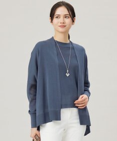 自由区 【アンサンブル対応・洗える】ドライシアーファインゲージ カーディガン