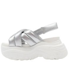 WEGO パテッドクロス厚底サンダル