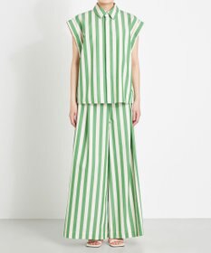 NAVE 【Nave 　洗える】ワイドストライプ　パンツ